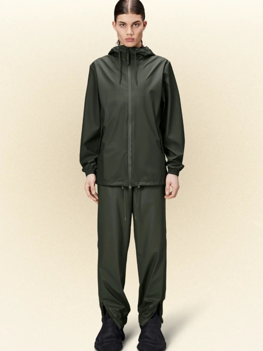 Rains Storm Breaker W3 Olive Jacket